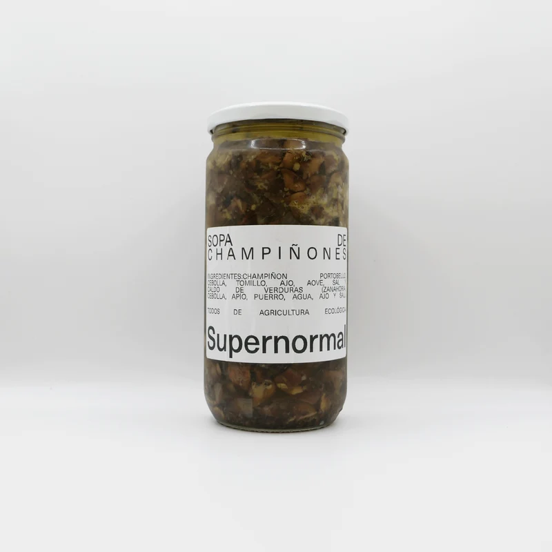 Sopa de champiñones ecológica