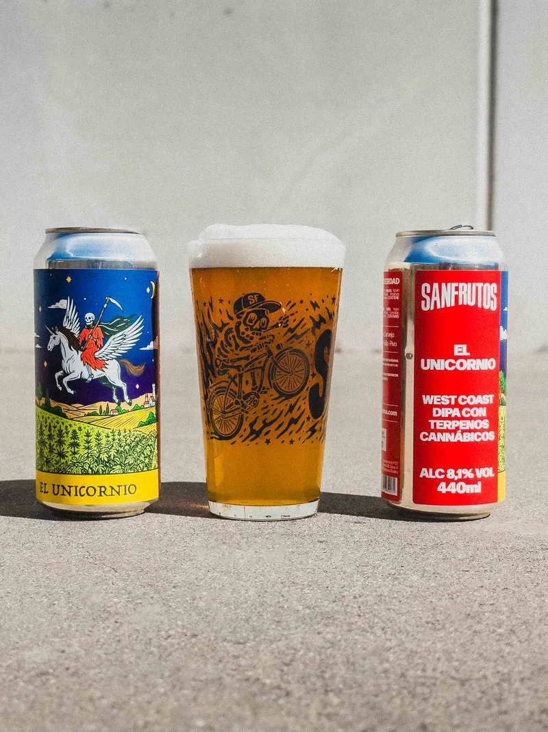 EL UNICORNIO - West Coast DIPA con Terpenos Cannábicos