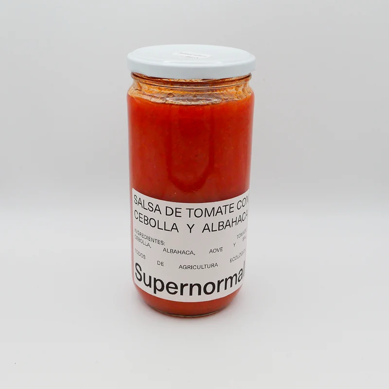 Salsa de tomate con cebolla y albahaca Supernormal