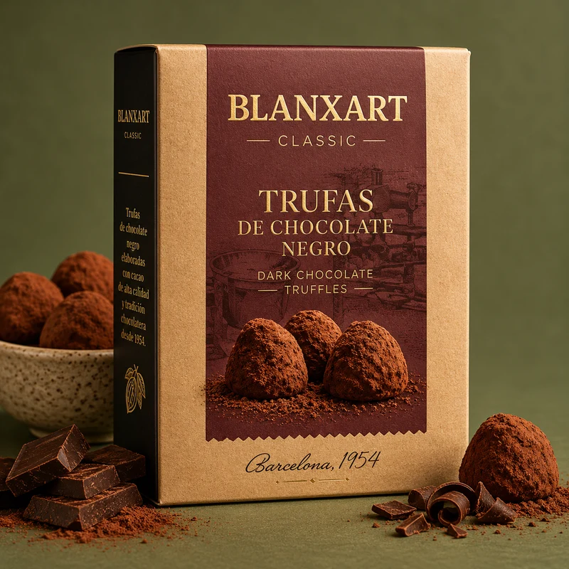 BLANXART | TRUFAS DE CHOCOLATE NEGRO 100gr