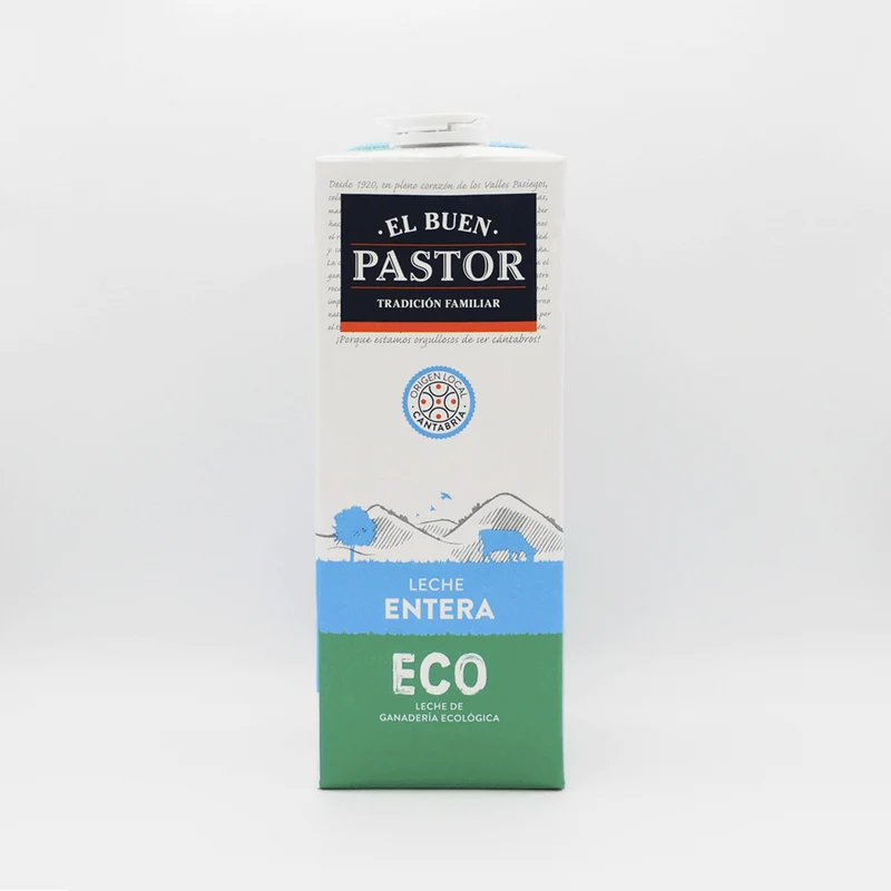 Leche entera ecológica El buen pastor