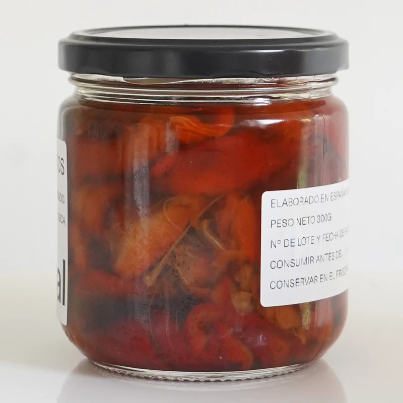 Pimientos ecológicos asados