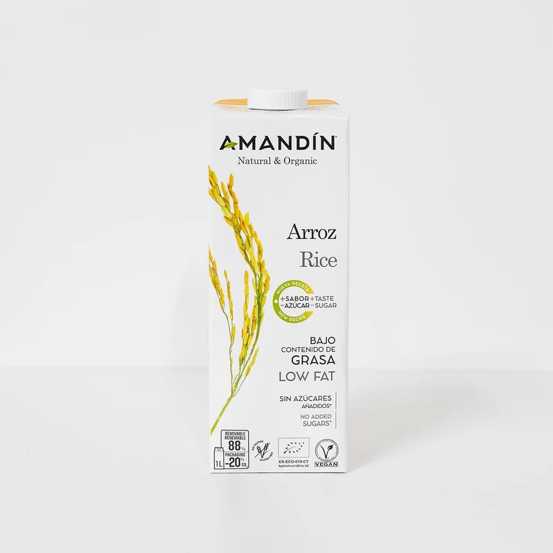 Bebida de arroz Amandin ecológica - 1L