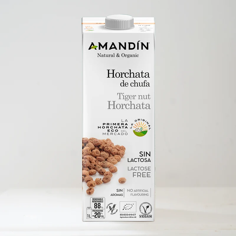 Horchata de chufa Amandin ecológica - 1L