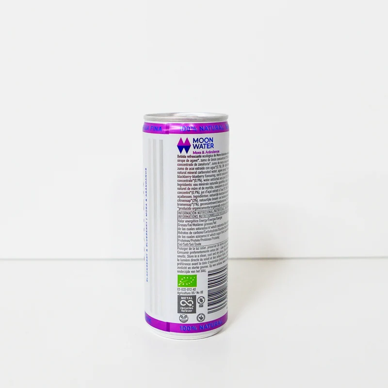 Moon water sabor mora y arándano ecológica - 250 ml