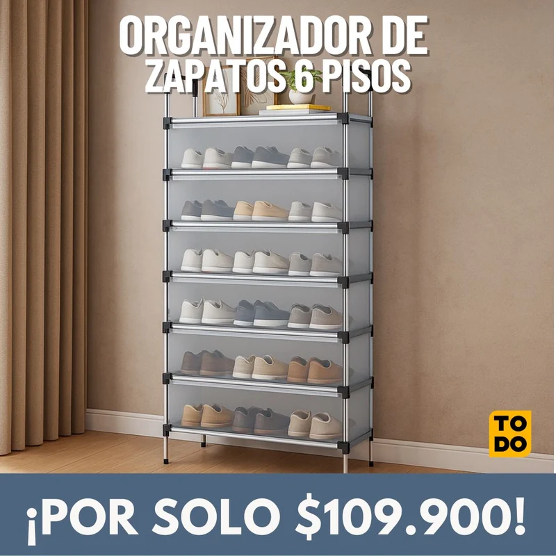 Organizador de Zapatos 6 Niveles [25 pares]