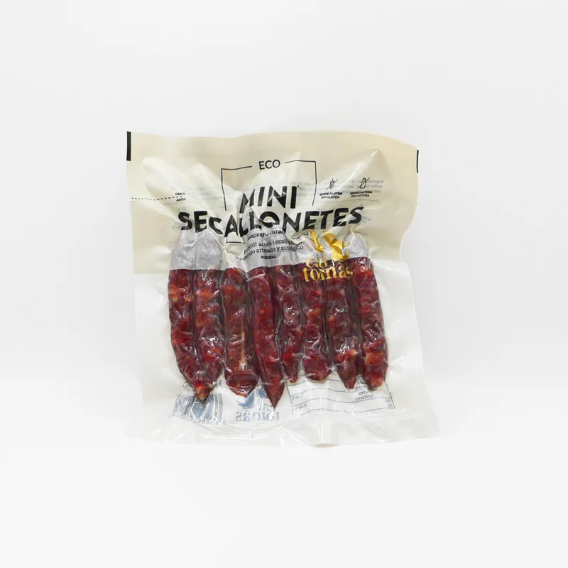 Mini secallonetes longaniza curada ecológica - 100g (8 uds)