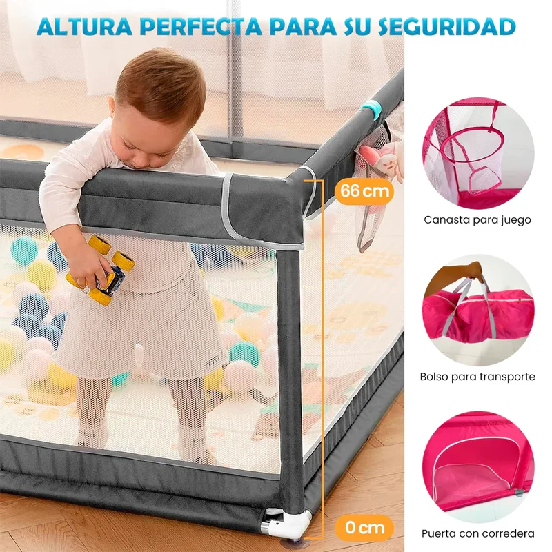 Corral de juegos [+50 pelotas + Maletin]