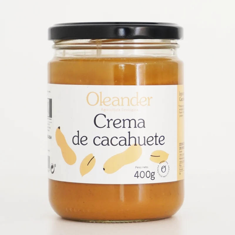 Crema de cacahuete tostado ecológica - tarro de 400g