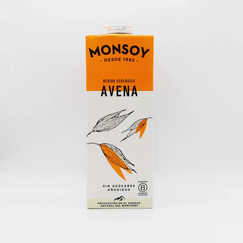 Bebida de avena ecológica Monsoy - 1L