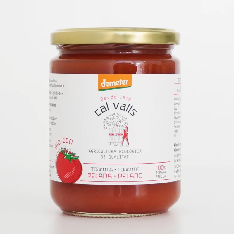 Tomate entero pelado ecológico - tarro