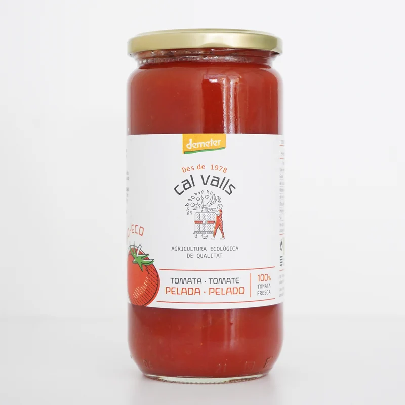 Tomate entero pelado ecológico - tarro