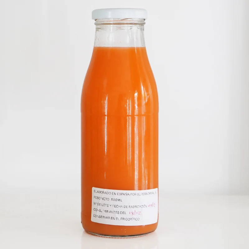 Zumo de naranja y zanahoria ecológico
