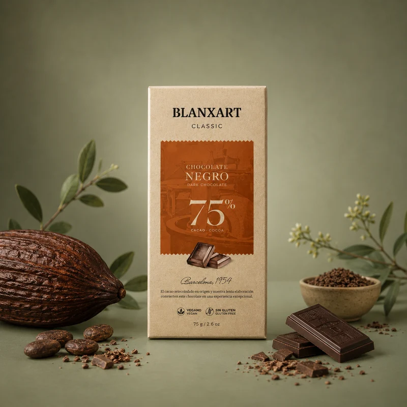 BLANXART | CLASSIC CHOCOLATE NEGRO 75% 75gr