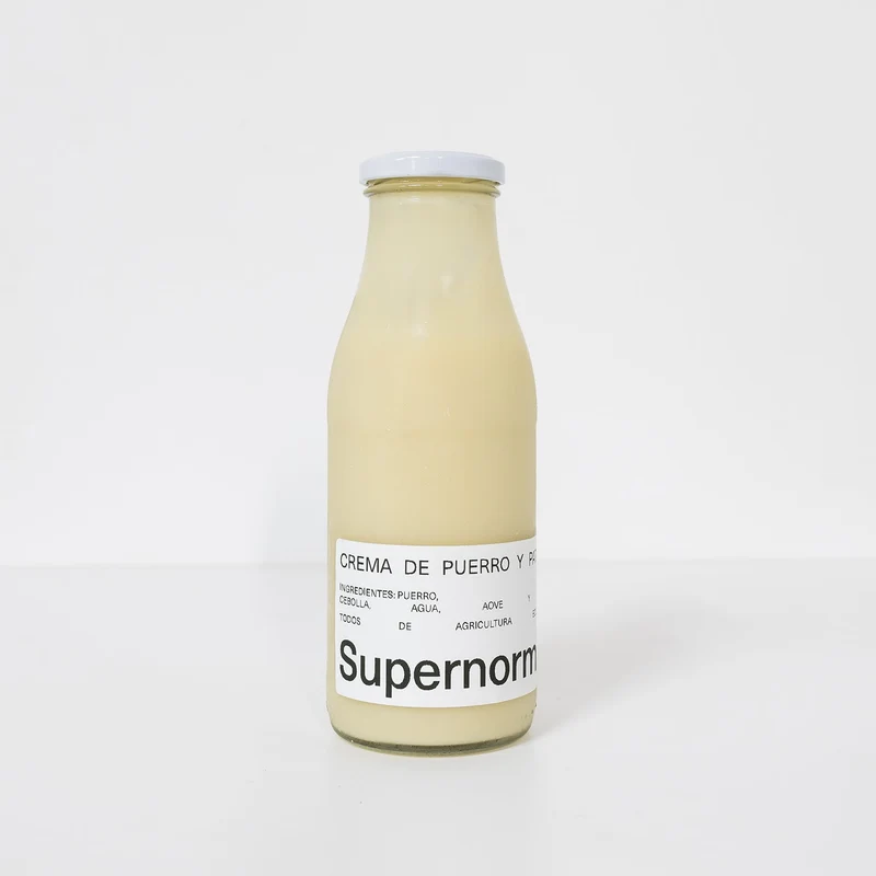 Crema de puerro y patata ecológica