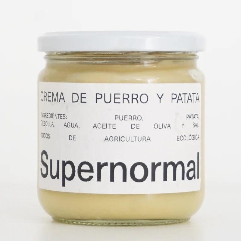 Crema de puerro y patata ecológica
