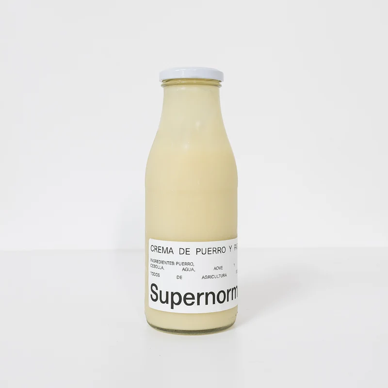 Crema de puerro y patata ecológica