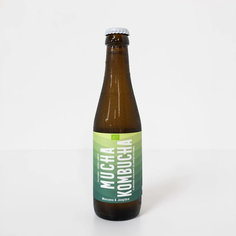 Kombucha de manzana y jengibre ecológica - 250ml