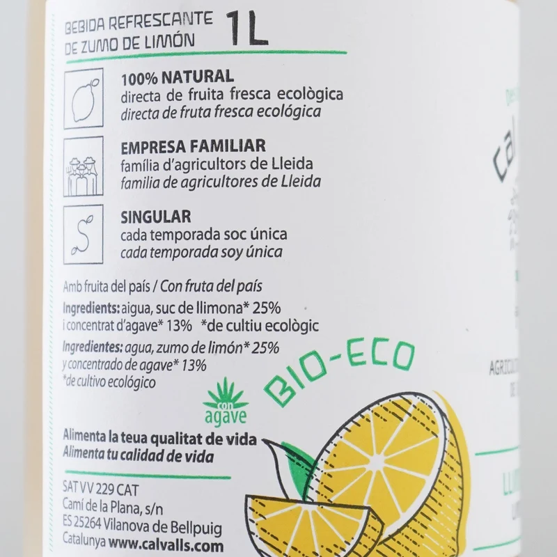 Limonada ecológica sin azúcar