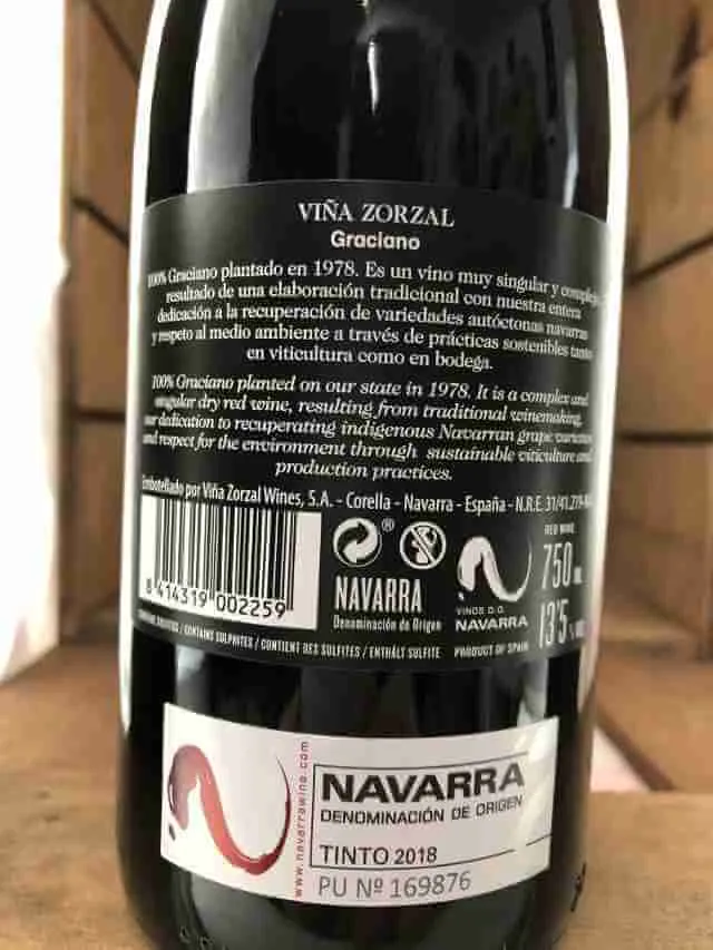 Viña Zorzal Graciano