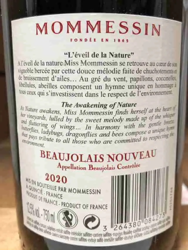 Mommessin Beaujolais nouveau