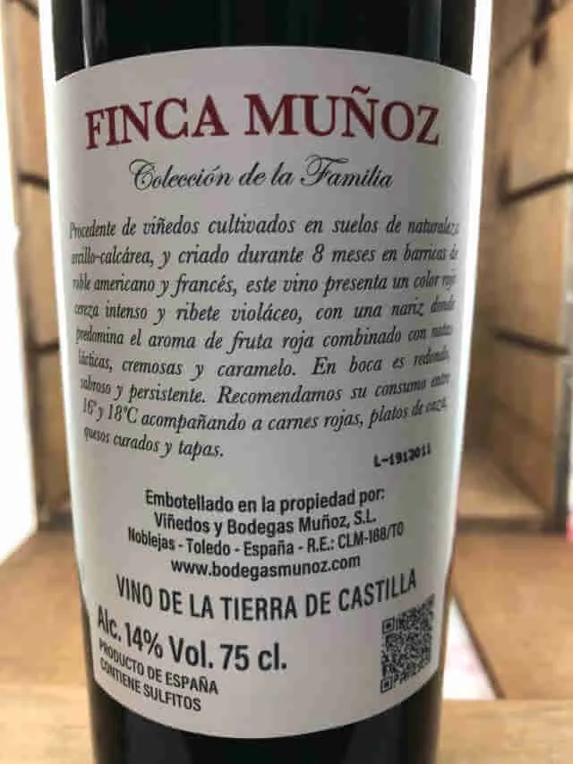 Finca Muñoz tinto