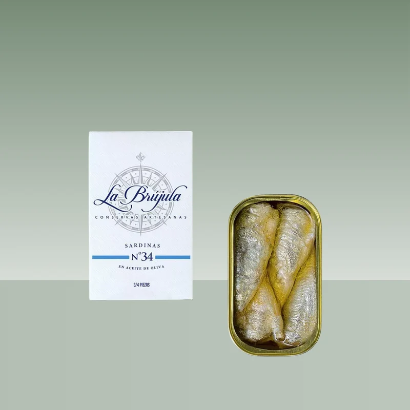 LA BRÚJULA | SARDINAS EN ACEITE DE OLIVA Nº 34 115gr