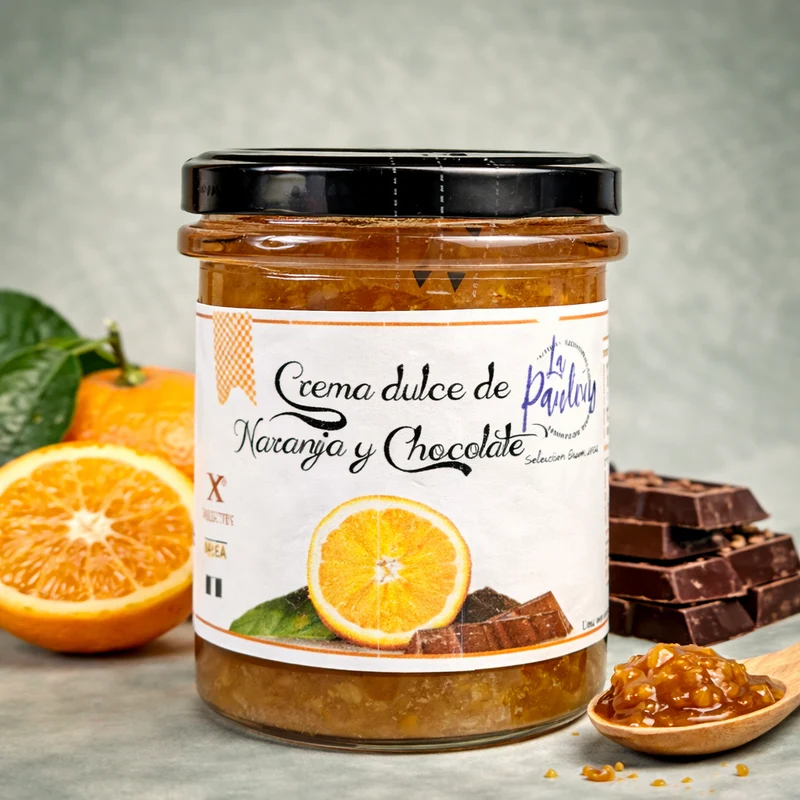 LA PAULEÑA | CREMA DULCE DE NARANJA Y CHOCOLATE 210gr