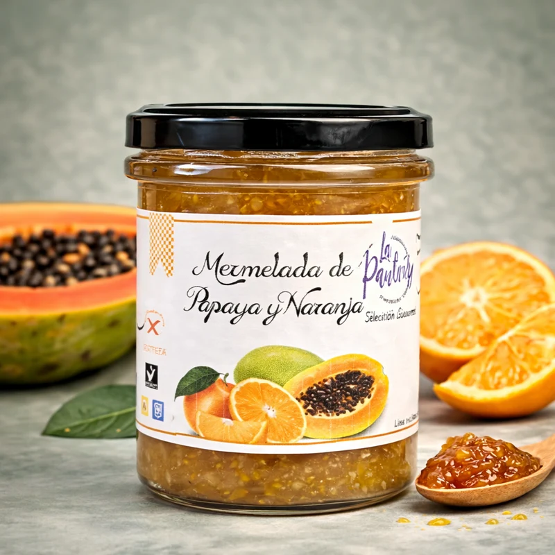 LA PAULEÑA | MERMELADA DE PAPAYA Y NARANJA 210gr