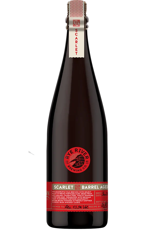 Rye River Brewing- Scarlet Barrel Aged Quadruple 13.5% ABV 750ml Bottle