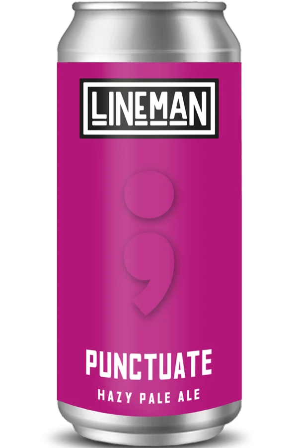 Lineman - Punctuate Hazy Pale Ale 5.6% ABV 440ml Can