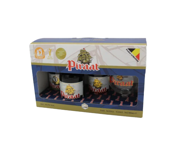 Piraat Gift Pack 3x33cl + Glass (PRE-ORDER)