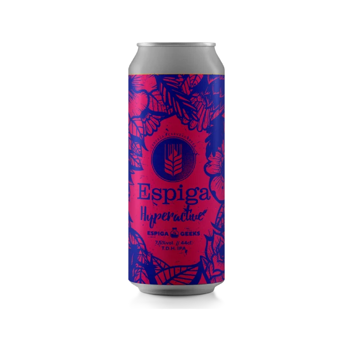 Cervesa Espiga Hyperactive TDH IPA 7.5% ABV 440ml Can