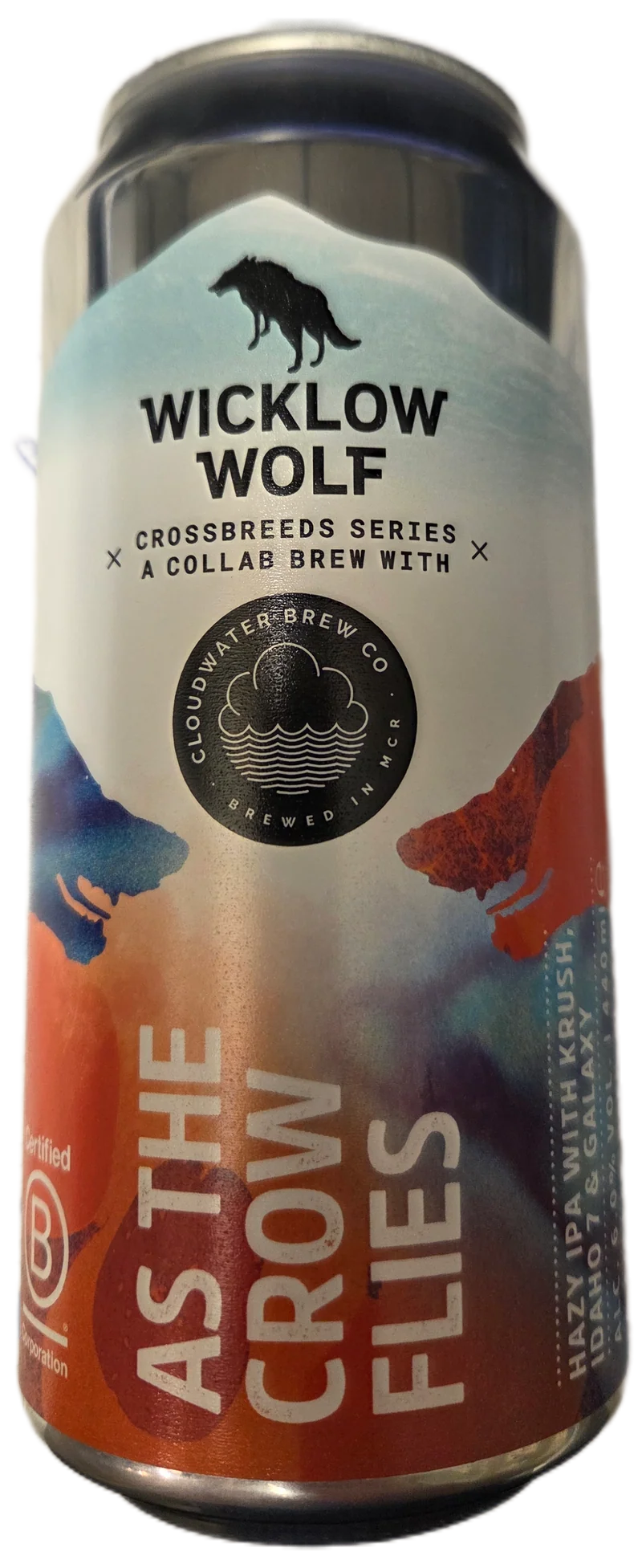 Wicklow Wolf x Cloudwater As The Crow Flies 6.0% ABV 440ml Can