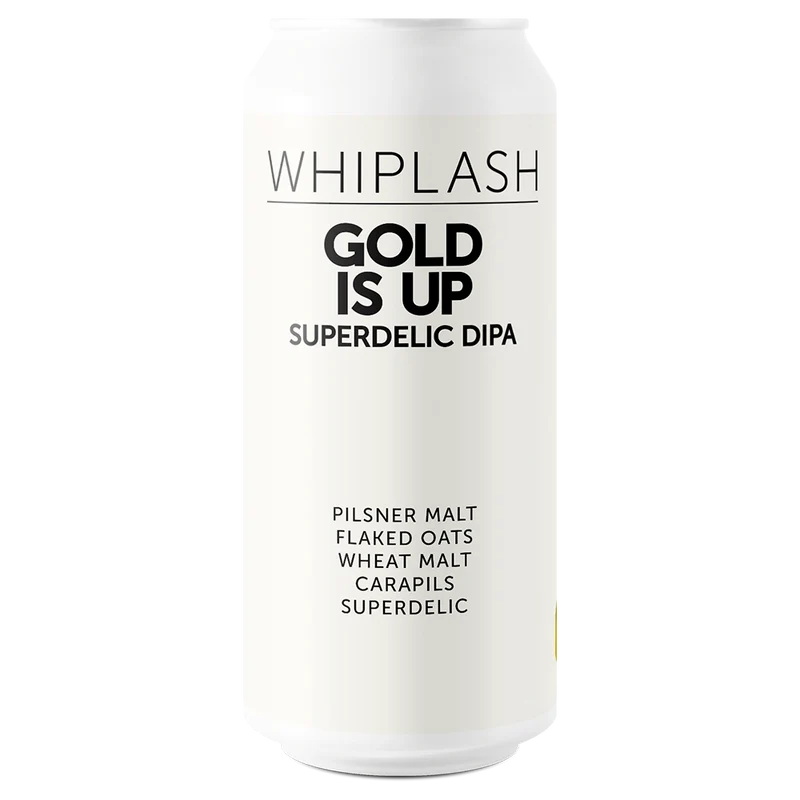 Whiplash- Gold Is UP Superdelic DIPA 8.2% ABV 440ml Can