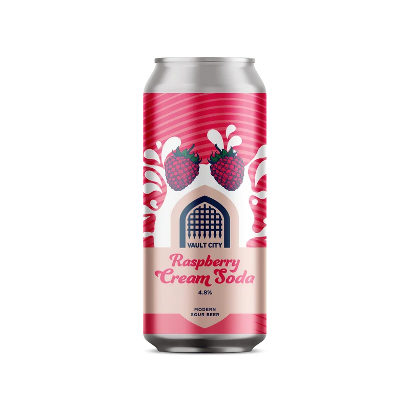Vault City Brewing- Raspberry Cream Soda 4.8% ABV 440ml Can