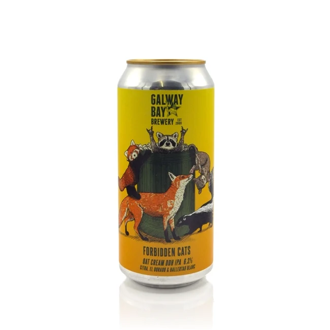 Galway Bay Brewery - Forbidden Cats Oat Cream DDH IPA 6.3% ABV 440ml Can