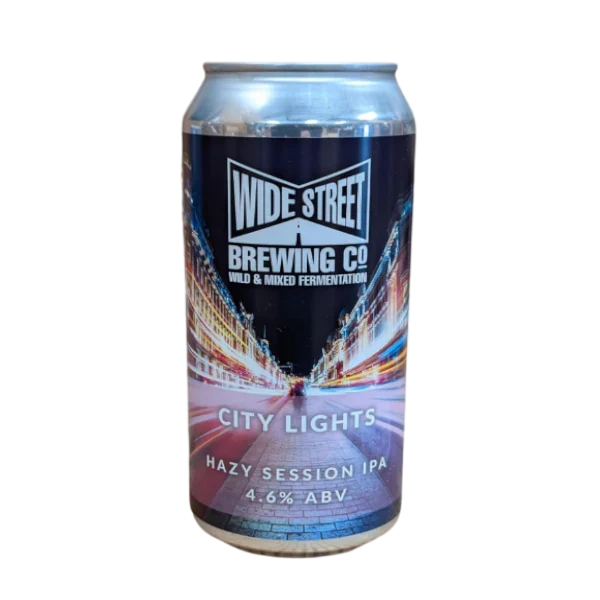 Wide Street Brewing- City Lights Hazy Session IPA 4.6% ABV 440ml Can