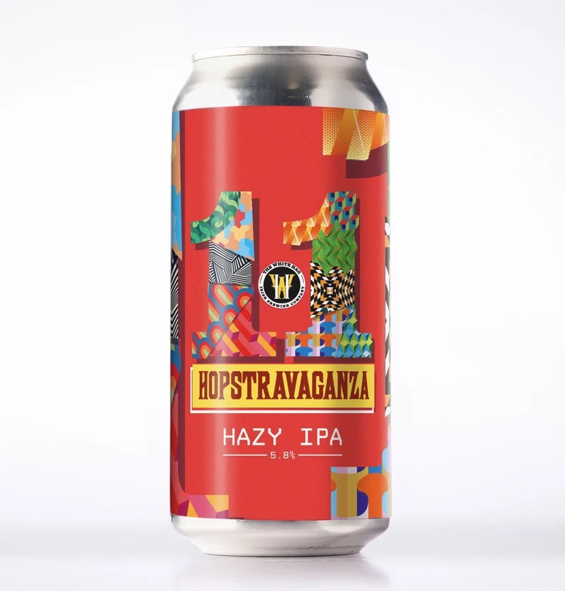 The White Hag- Hopstravaganza - Hazy IPA 5.5% ABV 440ml Can