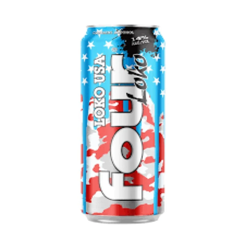 Four Loko USA Flavored Beer -24 oz