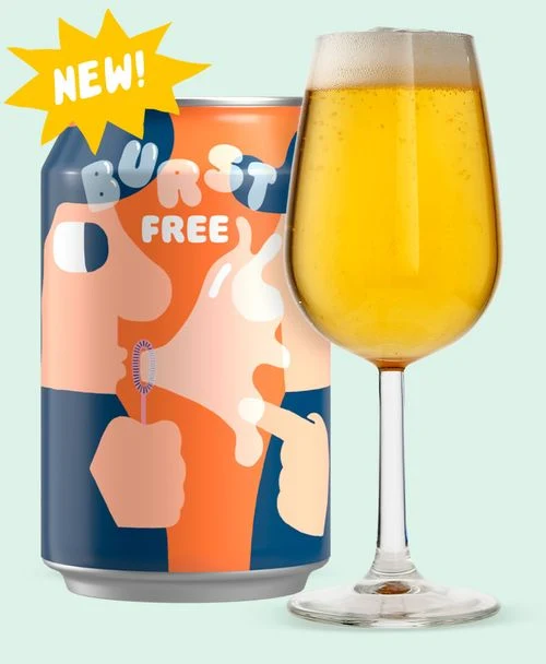 Mikkeller Burst Free - Non Alcoholic 0.5% ABV 330ml Can
