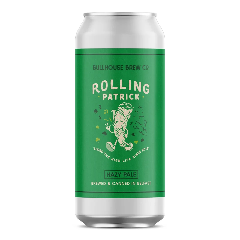Bullhouse Brew- Rolling Patrick Hazy Pale Ale 4.2% ABV 440ml Can