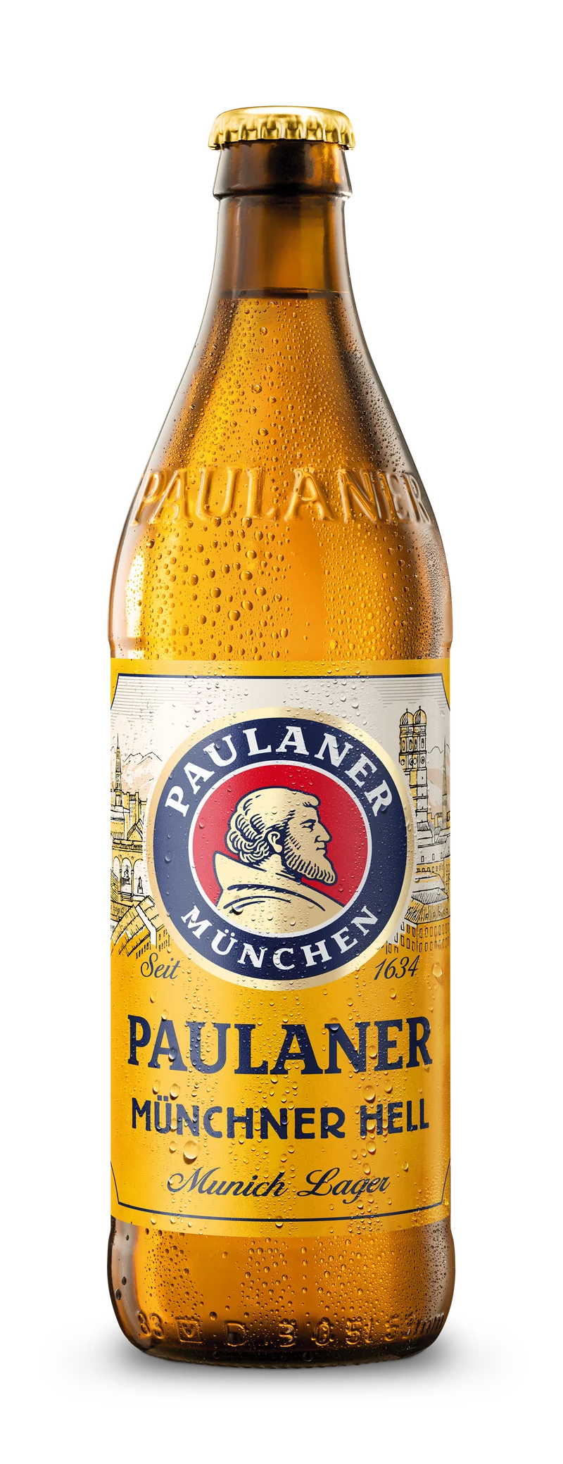 Paulaner- Munchner Hell 4.9% ABV 500ml Bottle