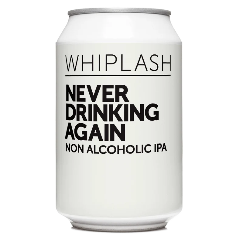 Whiplash - Never Drinking Again- Non Alcoholic IPA 0.5% ABV 440ML Can