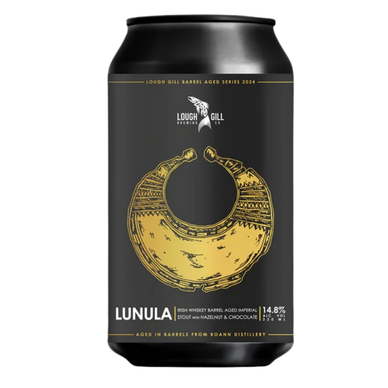 Lough Gill X Boann Distillery- Lunula Irish Whiskey Barrel Aged Imperial Stout 14.8% ABV 330ml Can