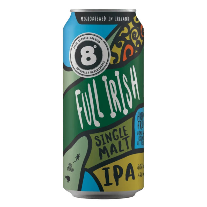 Eight Degrees- Full Irish Single Malt IPA 6% ABV 440ml Can