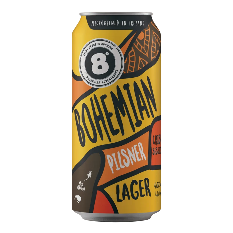 Eight Degrees- Bohemian Pilsner Lager 4% ABV 440ml Can