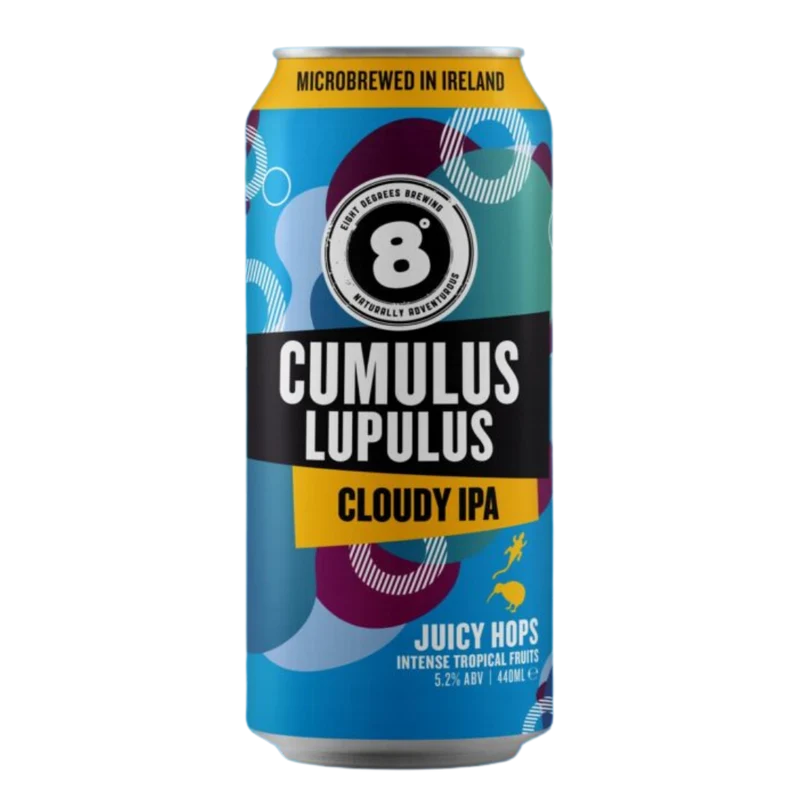 Eight Degrees- Cumulus Lupulus Cloudy IPA 5.2% ABV 440ml Can