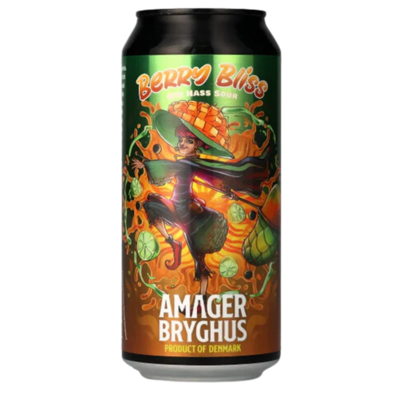 Amager Bryghus- Berry Bliss Peach Melba Sour 4.5% ABV 440ml Can
