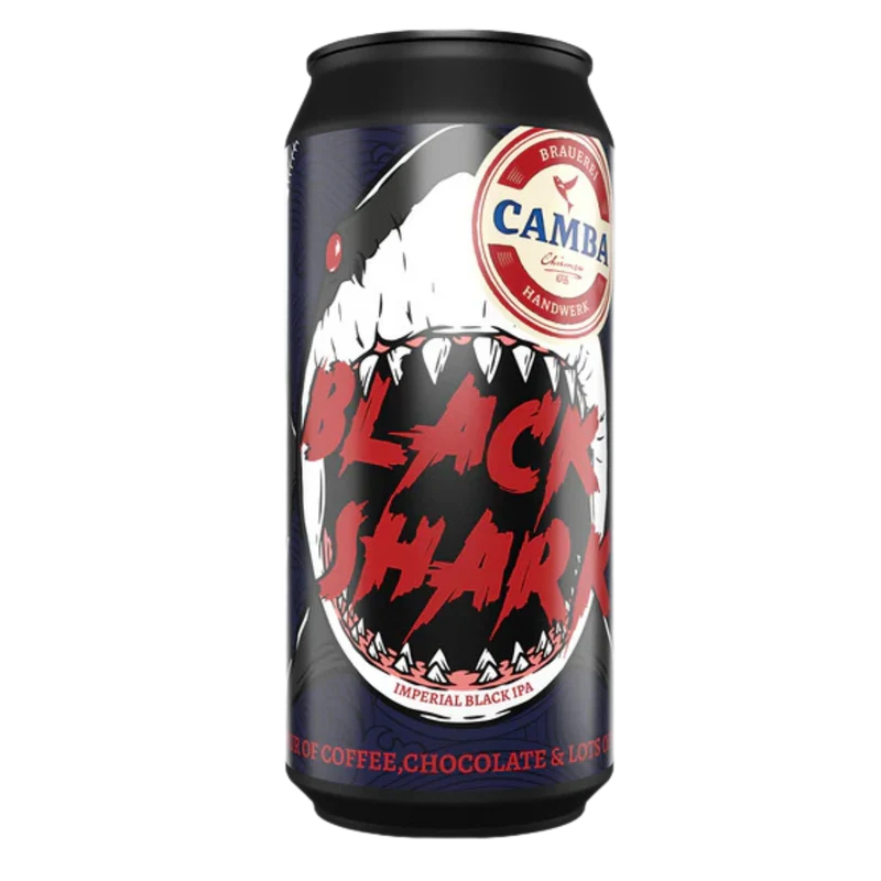 Camba Bavaria- Black Shark Imperial IPA 8.5% ABV 440ml Can